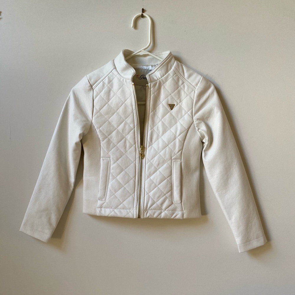 Guess Girl LAILA FauxLeather Jacket Size 8-10 NWOT